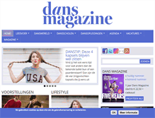 Tablet Screenshot of dansmagazine.nl